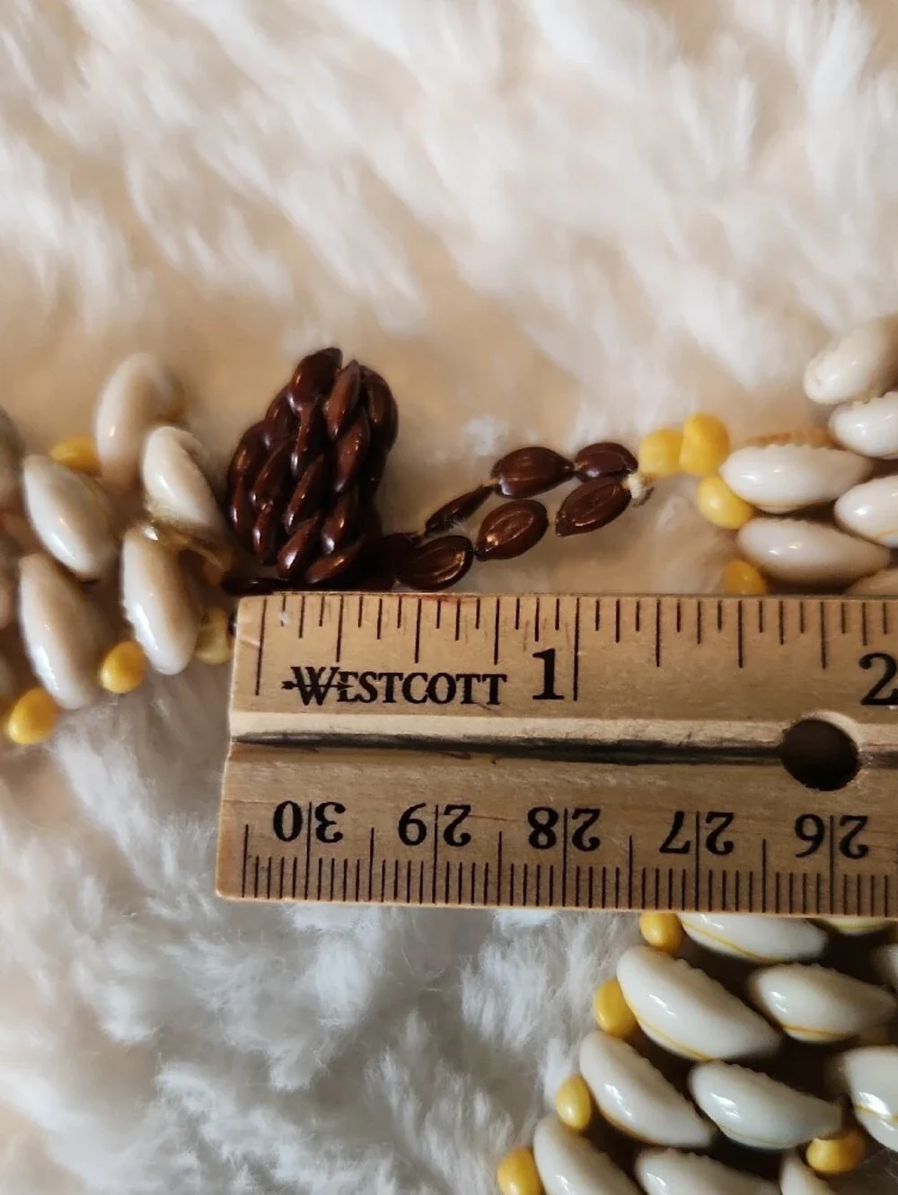 Vintage Cowrie Shell Lei Necklace Boho Vibe